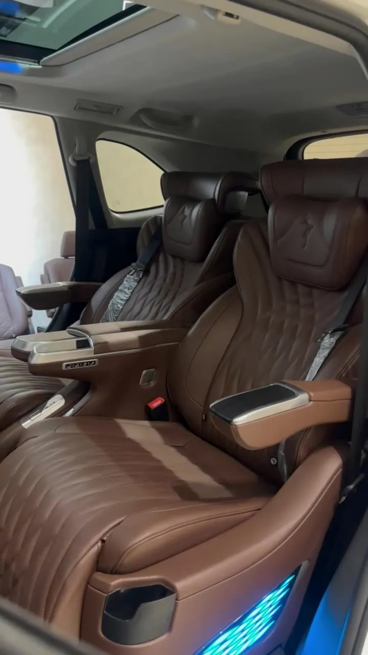 Diamond-quilted bespoke leather